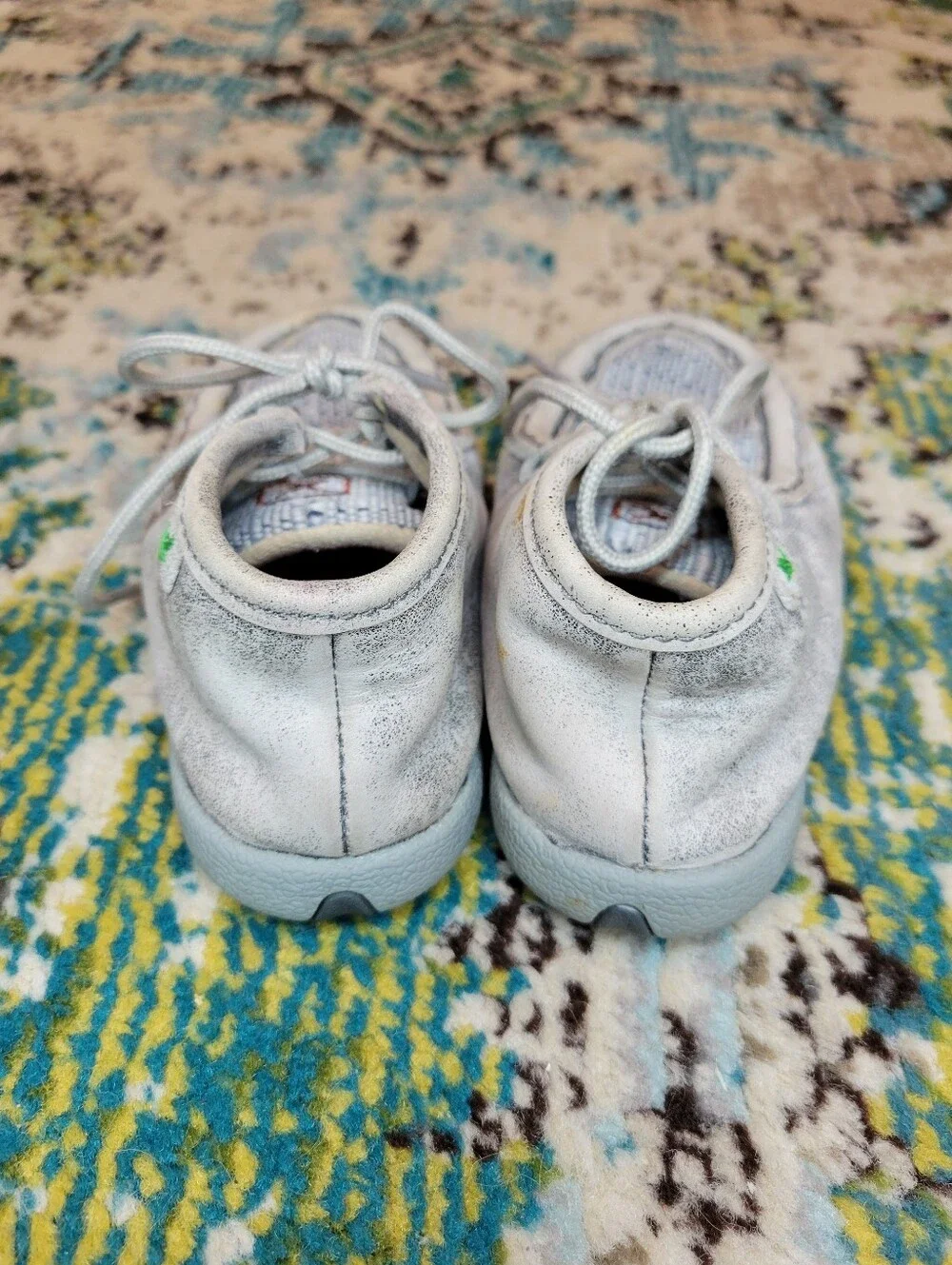 Twisted X Chukka Driving Moccasins in Grey, Size Toddler 7 Medium